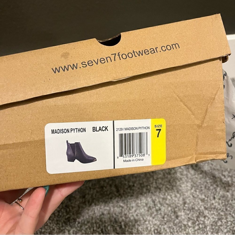 SEVEN7 Madison Python Pointed Bootie NWT - image 8
